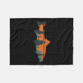 Natuur voor forelvisserij buitenshuis fleece deken (Voorkant (Horizontaal))