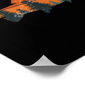 Natuur voor forelvisserij buitenshuis poster (Hoek)