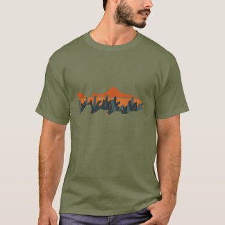 Natuur voor forelvisserij buitenshuis t-shirt