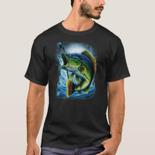 Natuur voor forelvisserij buitenshuis t-shirt