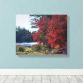 Natuur voor herfst Foliage Pond Painting Canvas Afdruk (Insitu (Houten vloer))