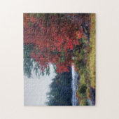 Natuur voor herfst Foliage Pond Painting Legpuzzel (Verticaal)