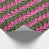 Natuur voor roze bloem fotografie cadeaupapier (Hoek)