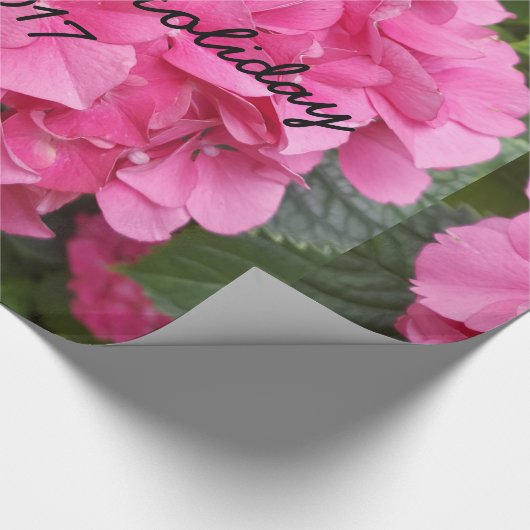 Natuur voor roze bloem fotografie cadeaupapier (Hoek)