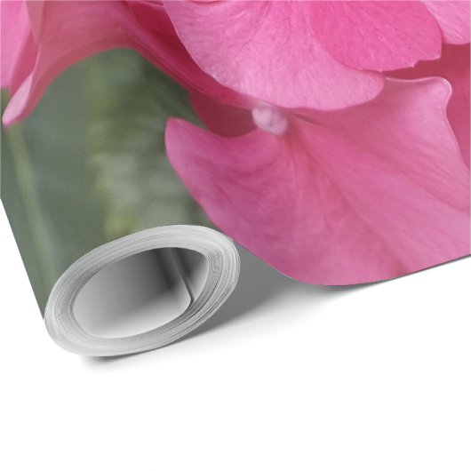 Natuur voor roze bloem fotografie cadeaupapier (Rol Hoek)