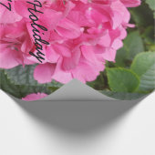 Natuur voor roze bloem fotografie cadeaupapier (Hoek)