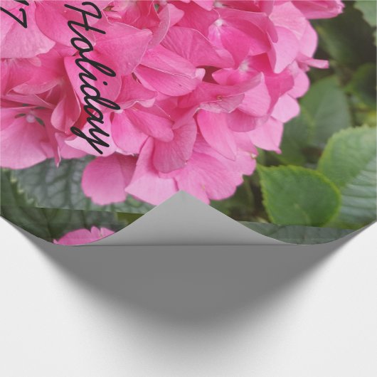 Natuur voor roze bloem fotografie cadeaupapier (Hoek)