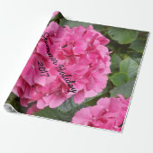 Natuur voor roze bloem fotografie cadeaupapier (Uitgerold)