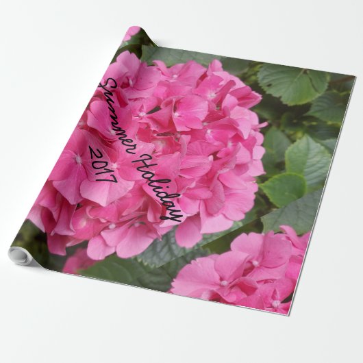 Natuur voor roze bloem fotografie cadeaupapier (Uitgerold)