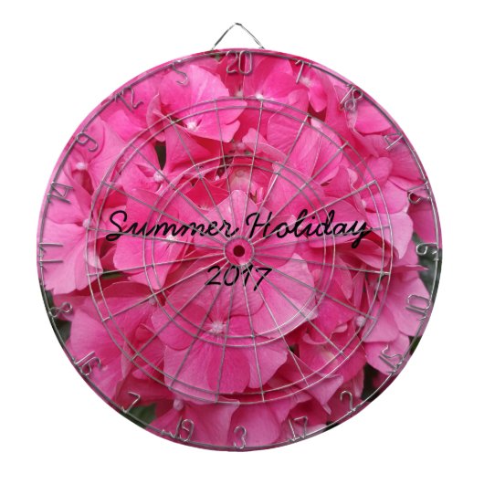 Natuur voor roze bloem fotografie dartbord (Voorkant)