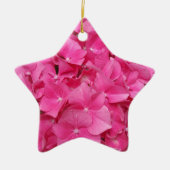 Natuur voor roze bloem fotografie keramisch ornament (Voorkant)