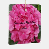 Natuur voor roze bloem fotografie keramisch ornament (Rechts)