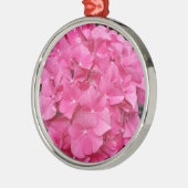 Natuur voor roze bloem fotografie metalen ornament (Links)
