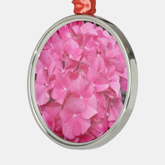 Natuur voor roze bloem fotografie metalen ornament (Links)