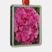 Natuur voor roze bloem fotografie metalen ornament (Rechts)