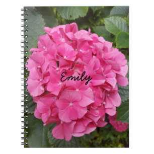 Natuur voor roze bloem fotografie notitieboek