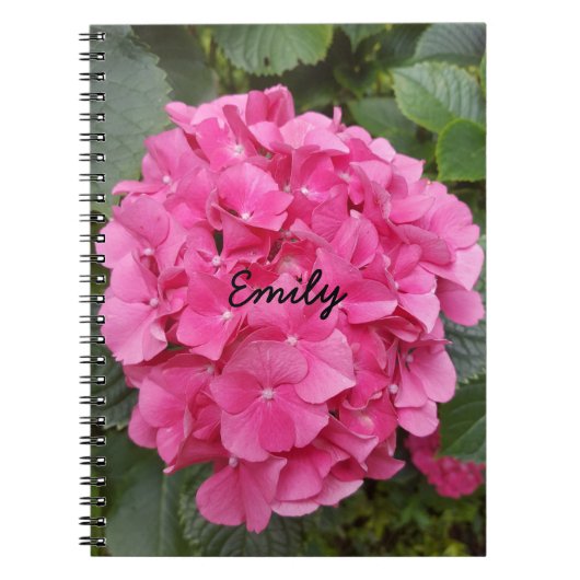 Natuur voor roze bloem fotografie notitieboek (Voorkant)