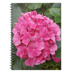 Natuur voor roze bloem fotografie notitieboek