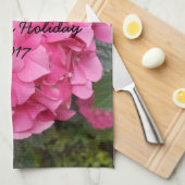 Natuur voor roze bloem fotografie theedoek (Quarter Fold)