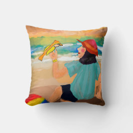 Natuur voor wedrennen van vrouwen en vogels kussen