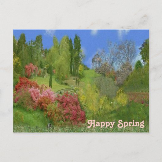 Natuur voorjaar briefkaart (Voorkant)