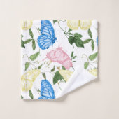 Natuur voorvlinderpatroonweide bad handdoek (Wasdoekje)
