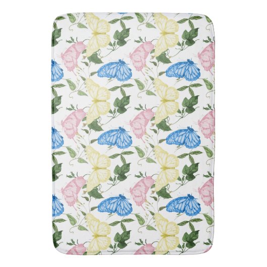 Natuur voorvlinderpatroonweide badmat (Voorkant Verticaal)