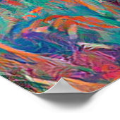 Natuur vordert een huis in Bulgarije in vibant A.I Poster (Hoek)