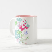 Natuur VredesMok Tweekleurige Koffiemok (Voorkant links)