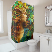Natuur vrouw kunst douchegordijn (In situ)