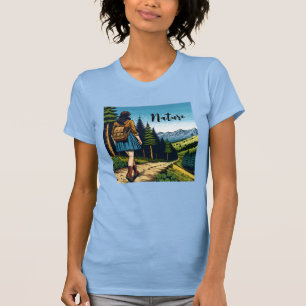 Natuur   Vrouwen die een pad aflopen T-shirt