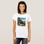 Natuur | Vrouwen die een pad aflopen T-shirt (Voorkant volledig)