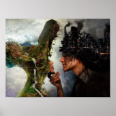 Natuur vs Poster civilisatie (Voorkant)