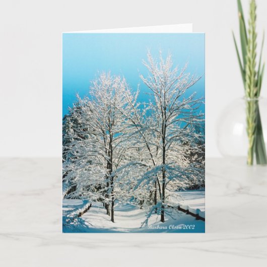 Natuur: Walden Pond vol goddelijkheid Feestdagen Kaart (Voorkant)