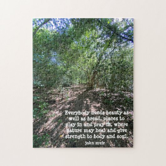  Natuur Walk, met citaat van John Muir Legpuzzel (Verticaal)