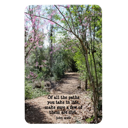 Natuur Walk, met citaat van John Muir Magneet (Verticaal)