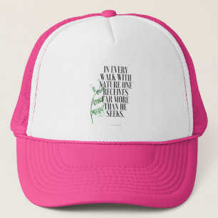 Natuur Walk Muir Quote Trucker Pet