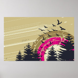 Natuur Walk Poster