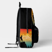 Natuur Wandelen Bergbos landschap Bedrukte Rugzak (Links)