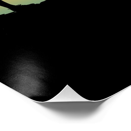 Natuur Wandelen Bergbos landschap Perfect Poster (Hoek)