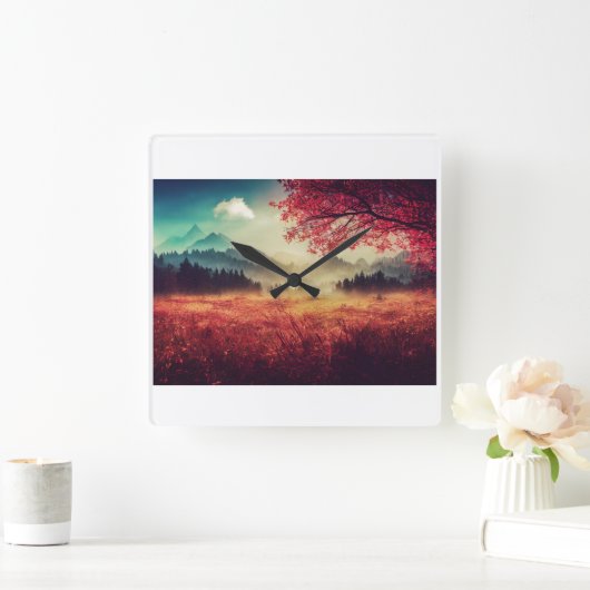 Natuur wandklok (Huis)