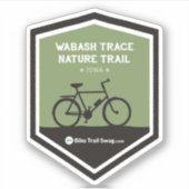 Natuur wasspoor sticker (Voorkant)