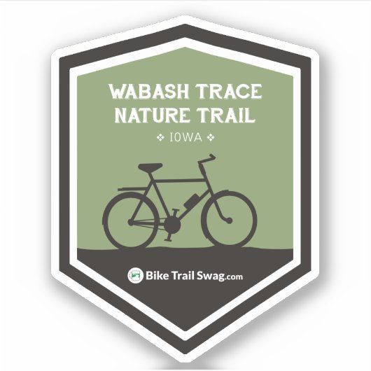 Natuur wasspoor sticker (Voorkant)