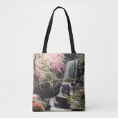 Natuur waterval kersenboom botanische waterval tote bag (Voorkant)