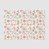 Natuur Waterverf bossen paddenstoelen met handleid Tissuepapier (Voorkant)