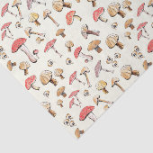 Natuur Waterverf bossen paddenstoelen met handleid Tissuepapier (Detail)