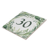 Natuur Waterverf Custom House Number Bord Sign Tegeltje (Zijkant)