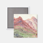 Natuur waterverf magneet (Voorkant / Achterkant)