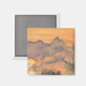 Natuur waterverf magneet (Voorkant / Achterkant)