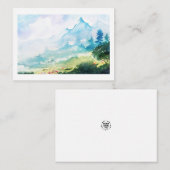 natuur waterverf notitiekaartje (Voorkant / Achterkant)